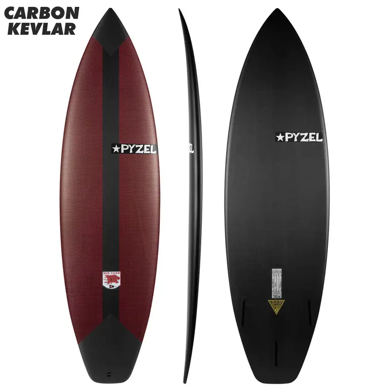 Pyzel Red Tiger Surfboard – Signature Red Deck Variant 1