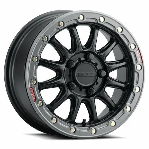 Raceline Alpha Bdlk 15X7 Black And Gunmetal Wheel - 5X4.5 Bolt Pattern, +53Mm Offset - Model 570-2070 1