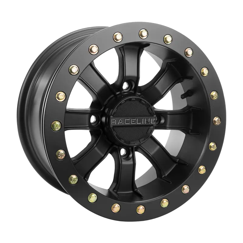 Raceline Mamba Blackout 15X7 Atv Wheel – 4/137 Bolt Pattern, Zero Offset (0Mm), 3.5+3.5 Backspacing, Model 570-1597 1