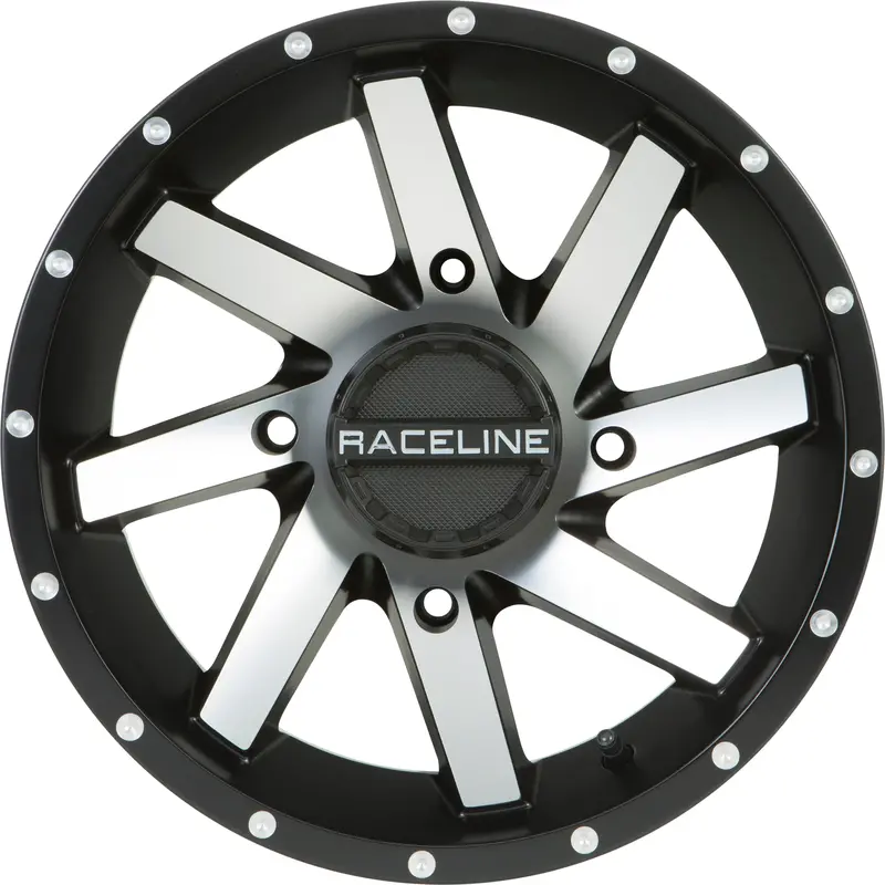 Raceline Twist 14X7 Atv Wheel – Machined Face, 4X115 Bolt Pattern, +10Mm Offset, 5+2 Backspacing, Model 570-1581 1