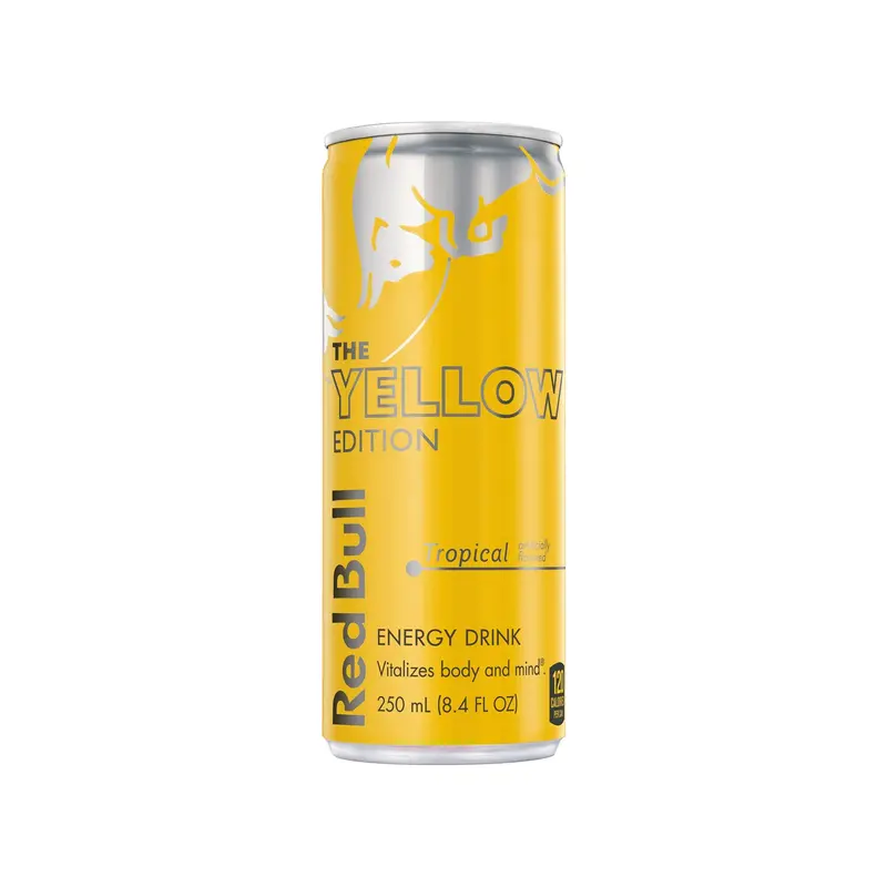 Red Bull Tropical Energy Drink (8.4 Oz, Yellow Can) – 100-0003 1
