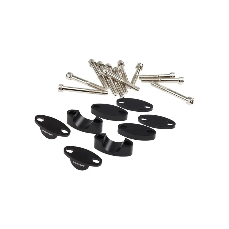 Rfx 7/8-Inch Black Handlebar Riser Kit With Multiple Height Options 1