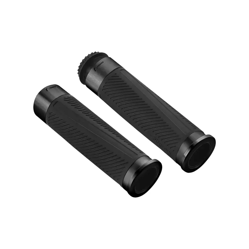 Rizoma 30° Ergonomic Grips – 22Mm Black Rubber Set 1
