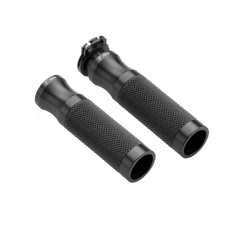 Rizoma Sport-Style Handlebar Grips – 22Mm Black Design 1