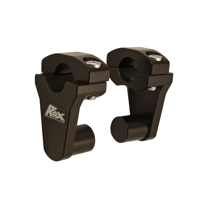 Rox Elite Pivot Handlebar Riser – 2" Gloss Black – #44-83360B 1