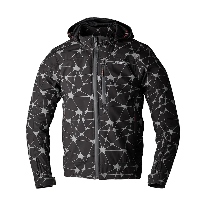 Rst Havoc Ce-Certified Textile Motorcycle Jacket In Black And Grey – Extra Large 1
