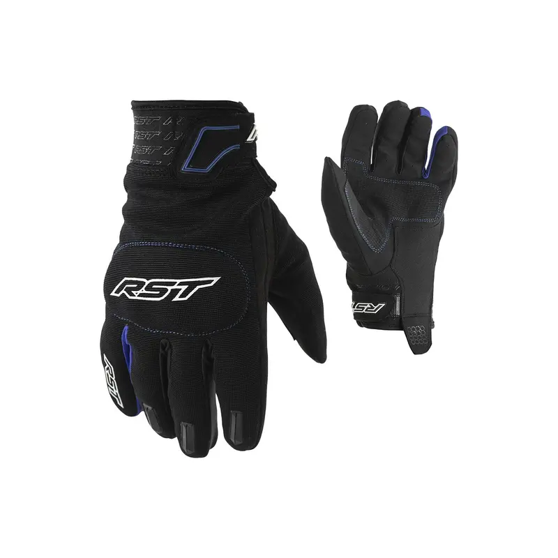 Rst Rider Ce-Certified Textile Gloves – Black And Blue (Small) 1