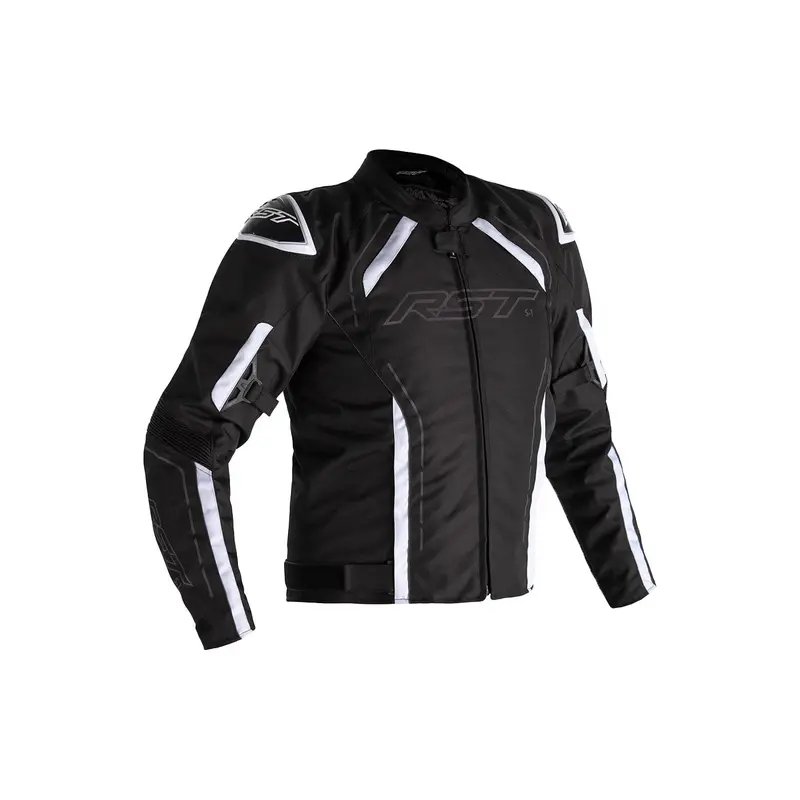 Rst S1 Ce-Certified Motorcycle Jacket – Textile, Black/White, Size Medium (556-2559342) 1