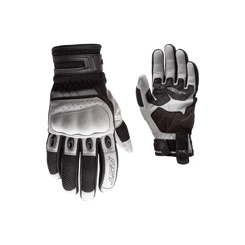 Rst Ventilator-X Ce Motorcycle Gloves – Silver/Black, Size Sm (Model 556-2951108) 1
