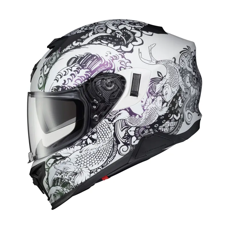 Scorpion Exo T520 Modular Helmet – Nama-Sushi White/Chameleon Finish, Medium – Part #75-2121M 1