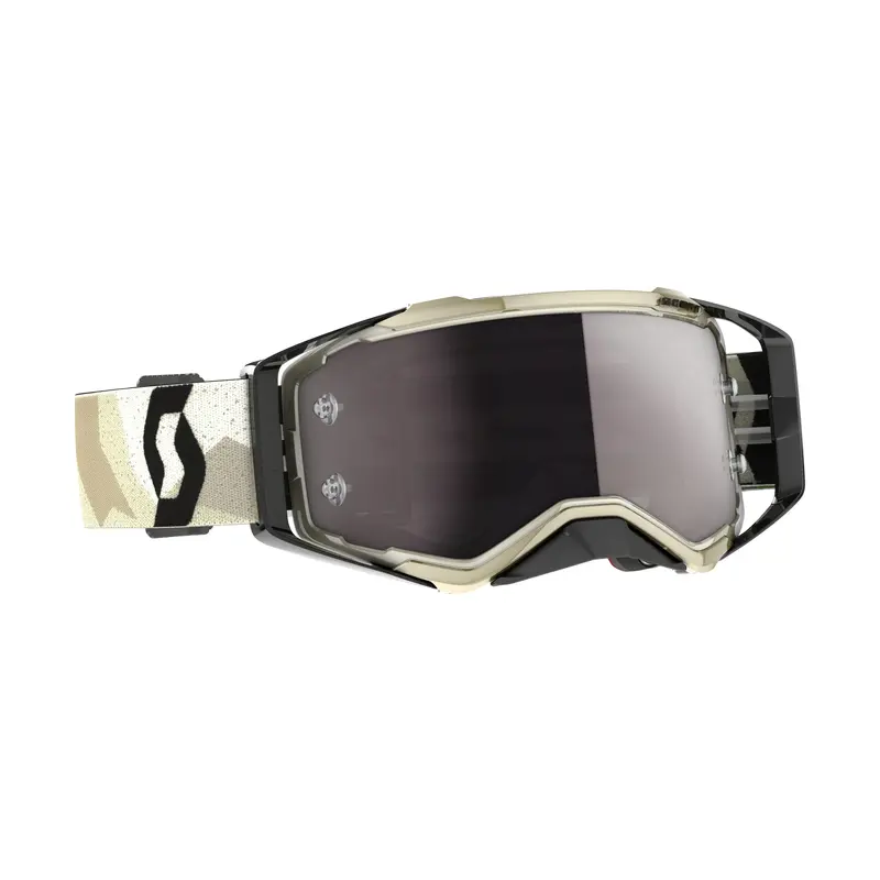 Scott Prospect Camo Goggles – Beige/Black Frame With Silver Chrome Lens #51-5514 1