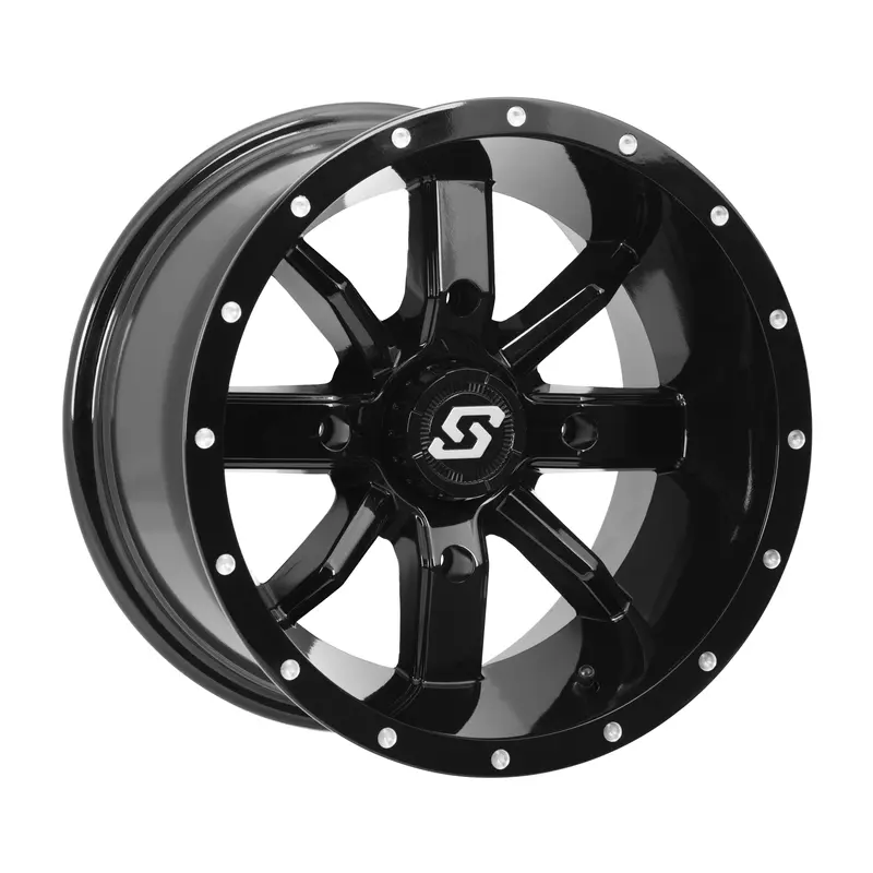 Sedona Hollow Point 14X10 Black Atv Wheel – 4/137 Bolt Pattern, Zero Offset (0Mm), Model 570-1334 1