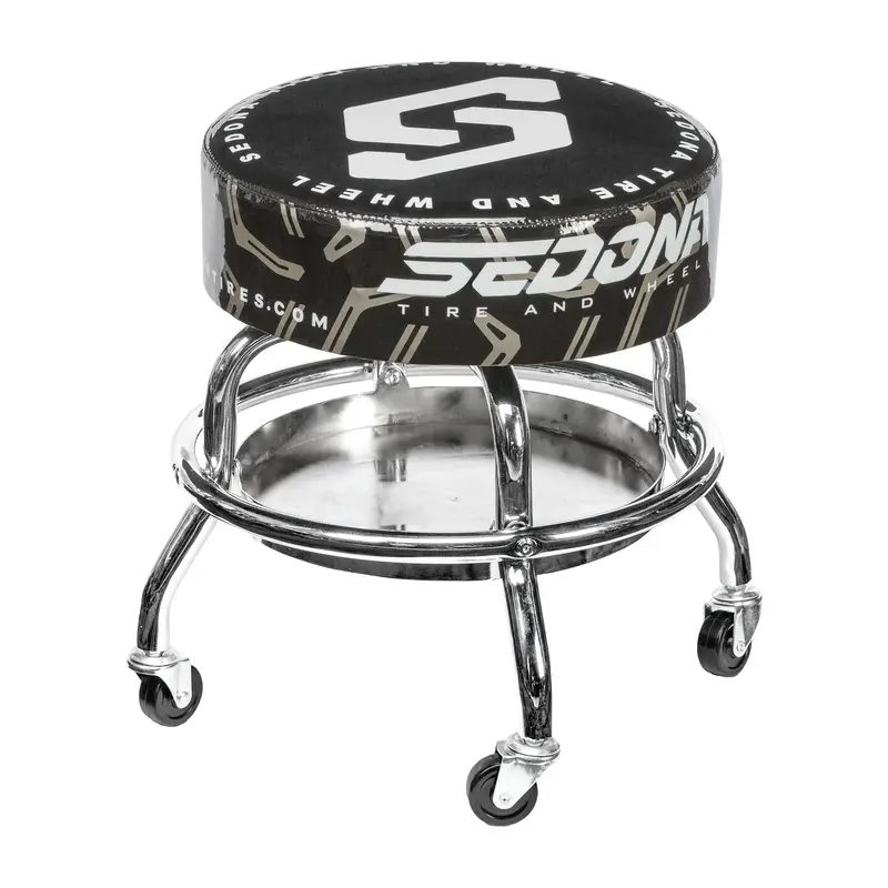 Sedona Mechanic’S Bar Stool – Heavy-Duty Steel Frame, Padded Seat 1