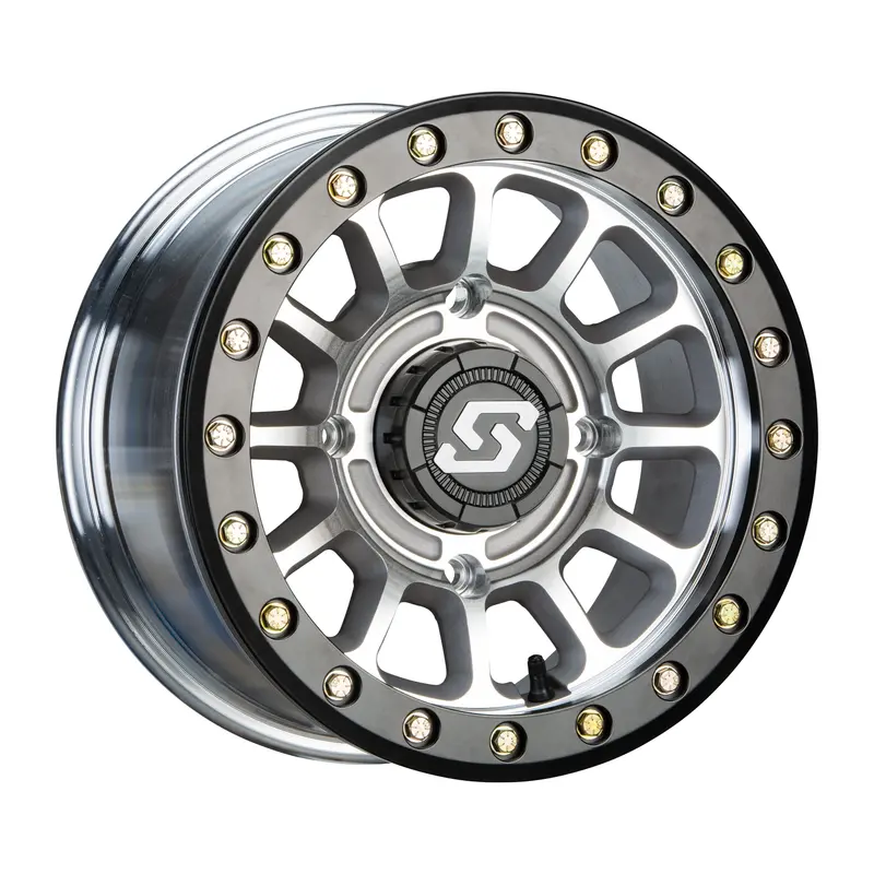 Sedona Sano Bdlk 14X7 Black With As-Cast Accents Wheel - 4X137 Bolt Pattern, +10Mm Offset - Model 570-2014 1