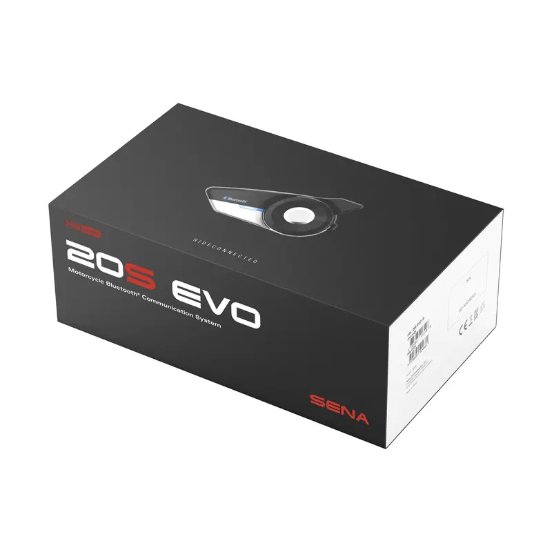 Sena 20S Evo Single Bluetooth Communication System – Hd Audio & Voice Control (843-02100) 1