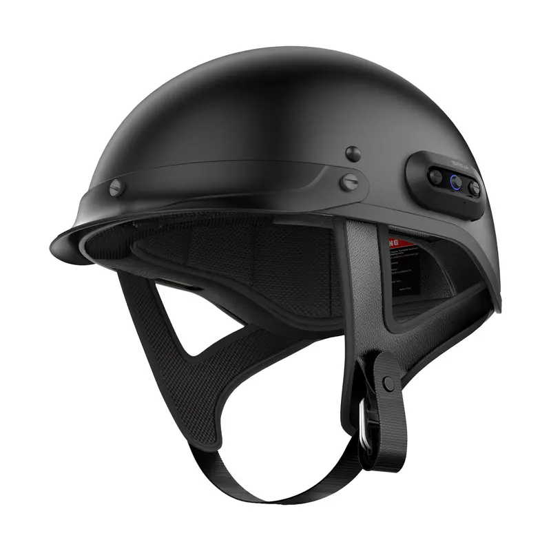 Sena Cavalry 2 Half Helmet – Matte Black Dot-Certified Size Lg 843-02135L 1