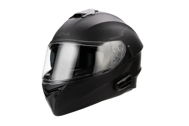 Sena Outforce Matte Black Full-Face Bluetooth Helmet – Large Size (843-02114L) 1