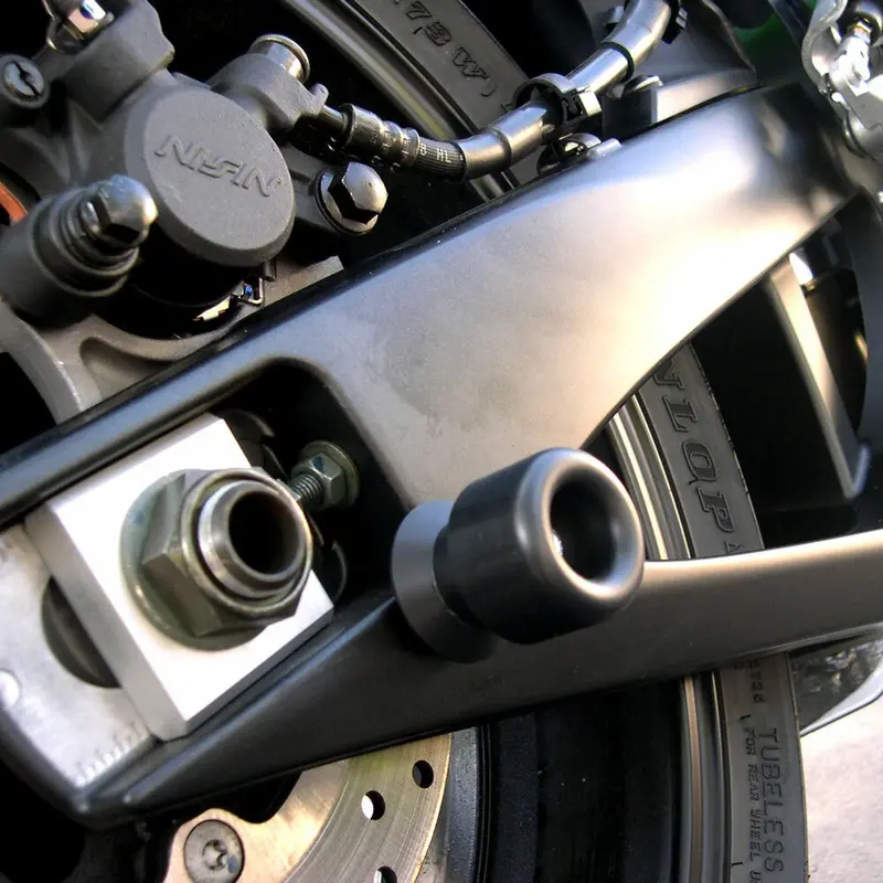 Shogun Black Swingarm Protection Sliders - Model 71-1060 1