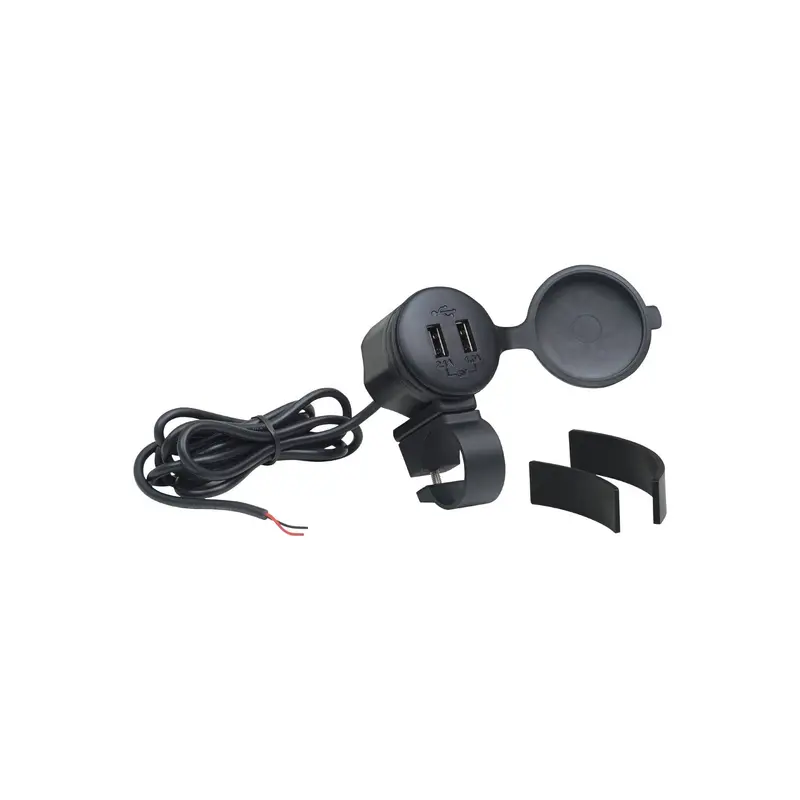 Show Chrome Dual-Port Usb Vehicle Charger Adapter 1