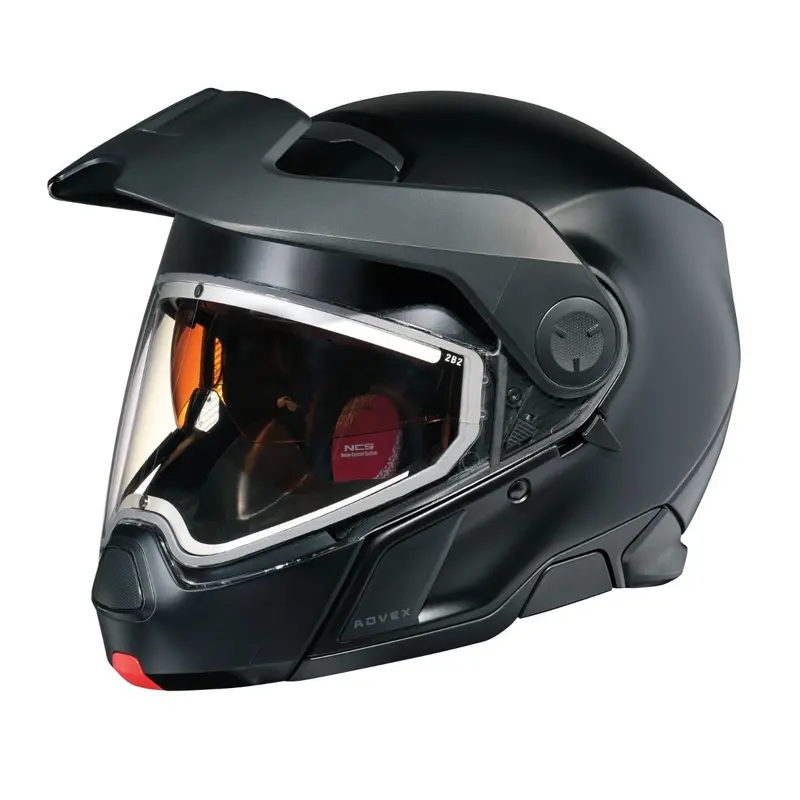 Ski-Doo Advex Sport Heated Motorcycle-Style Helmet – Dot/Ece Certified, Electric Visor, Black (Part #9290810690) 1