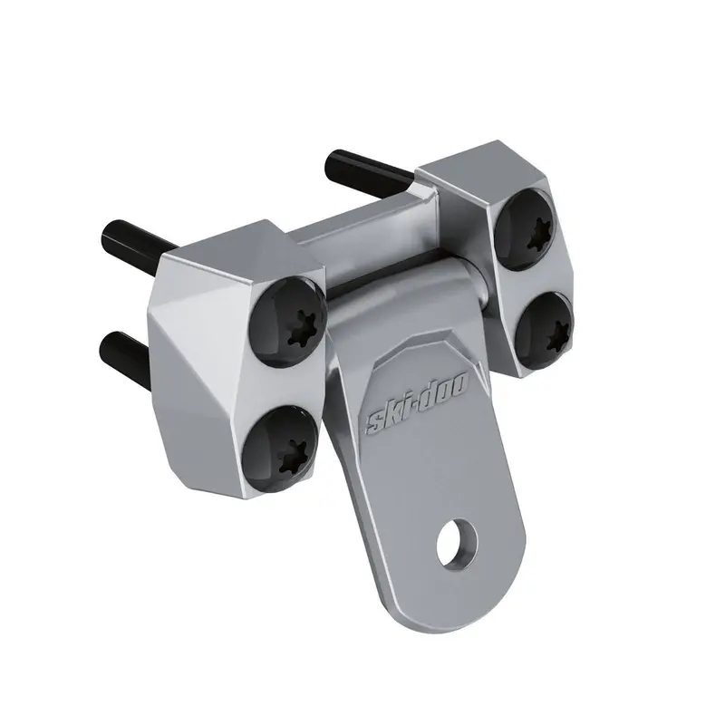 Ski-Doo Heavy-Duty Tongue Hitch – Grey-Anodized Towing Mount (Part #860201023) 1