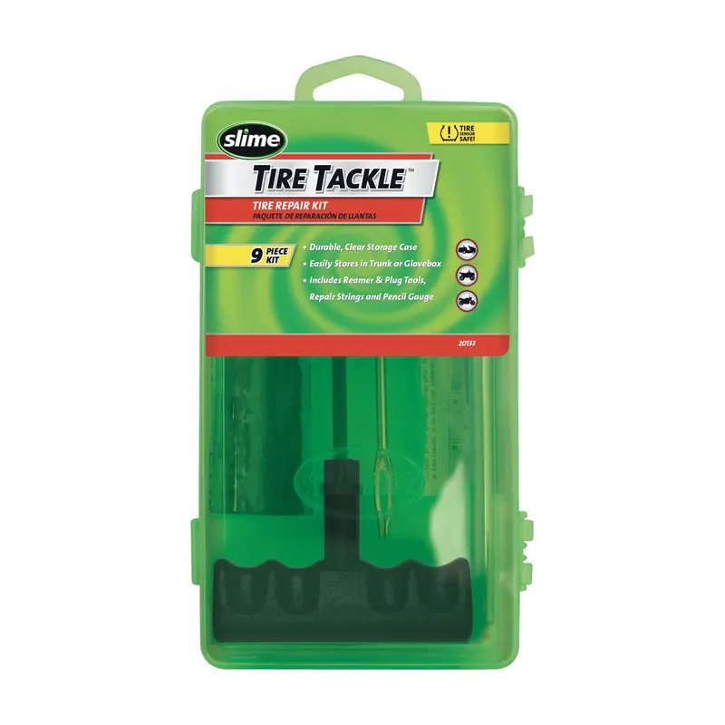 Slime 9-Piece Tire Repair Kit With T-Handle Wrench And Storage Box (85-1045) 1