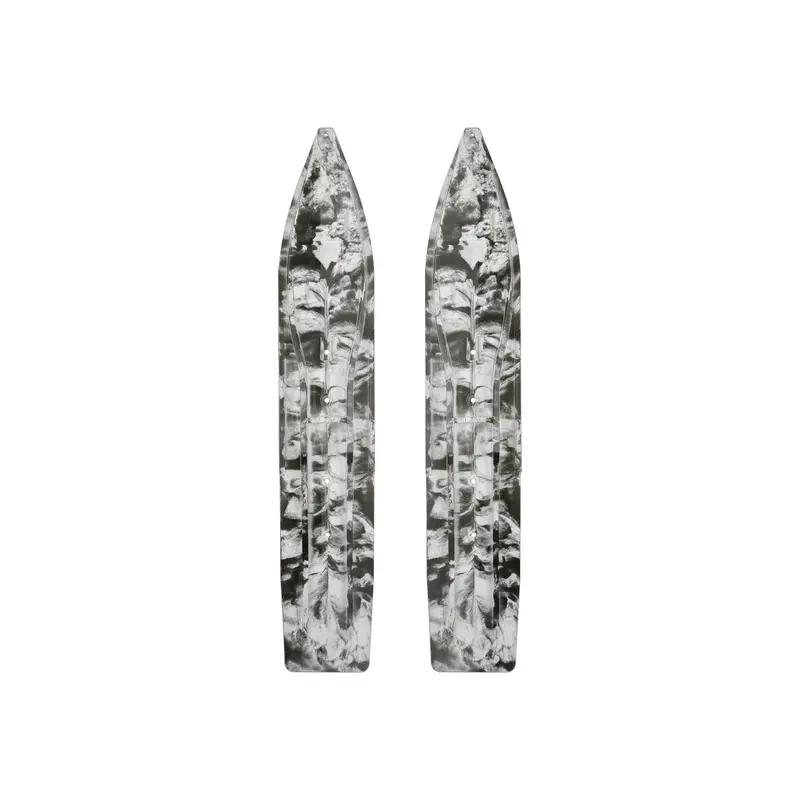 Slydog Powderhound 8×8 Ski – Black And White Swirl Finish 1