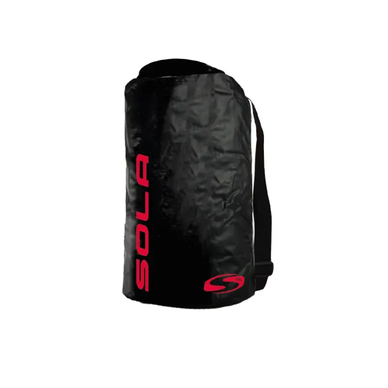 Sola 15L Waterproof Dry Bag – Black & Red Compact Carry Solution 1