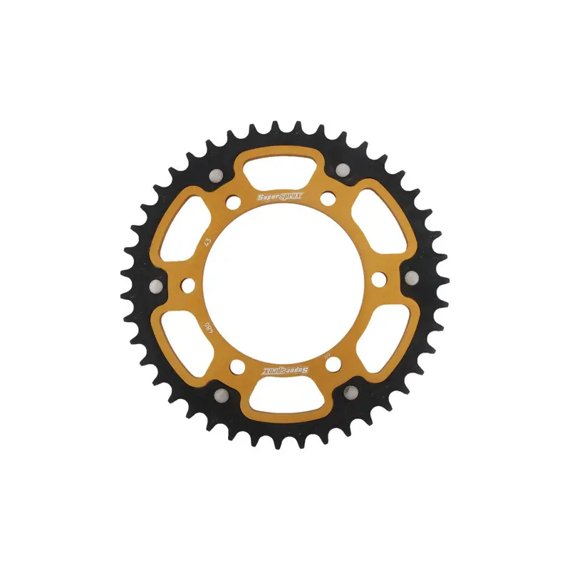 Supersprox Stealth Rear Sprocket – 43T, 525 Pitch, Gold For Suzuki/Yamaha – 108-480643 1