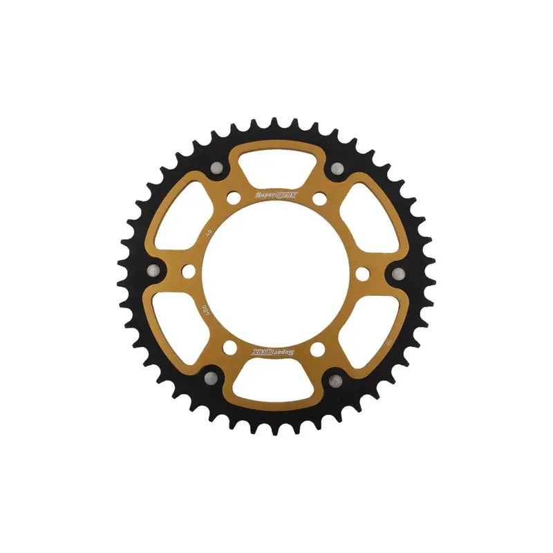 Supersprox Stealth Rear Sprocket – 46T, 520 Pitch, Gold Finish For Honda/Kawasaki/Yamaha – 108-486646 1