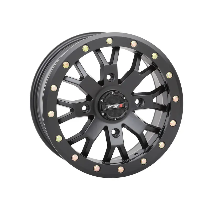 System 3 Sb4 Matte Black Beadlock Wheel – 15X7", 6+1 Offset (+45Mm), 4/156 (3-153156) 1