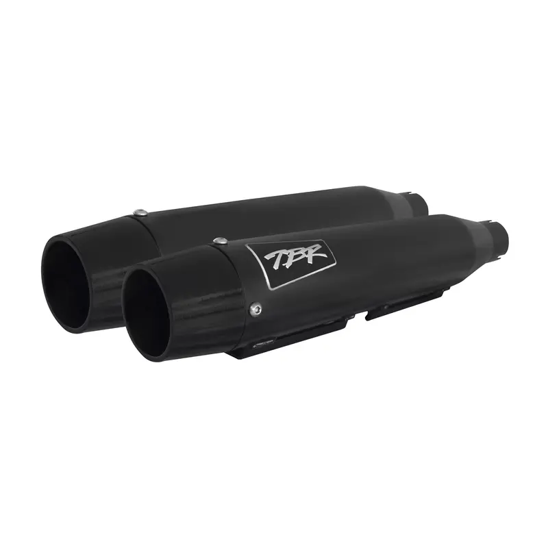 Tbr Comp S Slip-On Exhaust – Black Finish For Harley-Davidson Dyna & Sportster, Carbon Fiber Tip (Model 930-02231) 1
