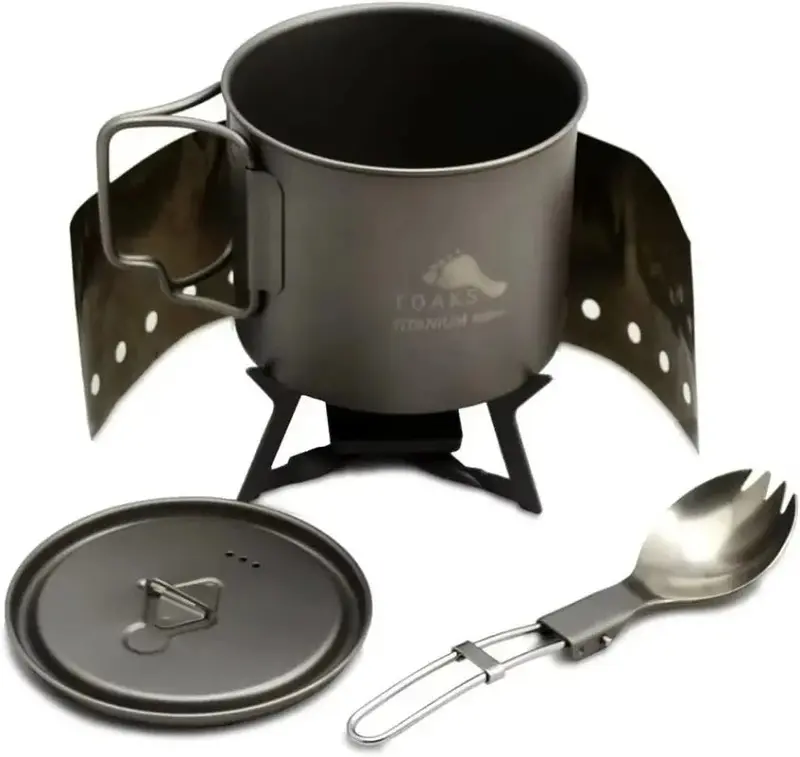 Toaks 550Ml Titanium Cup + T-21 Spoon – Compact Outdoor Cook System 1