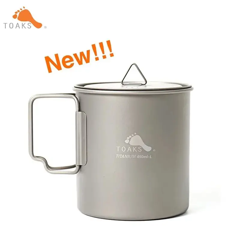 Toaks Light 450Ml Titanium Cup With Lid – 0.3Mm Thick, 62G 1
