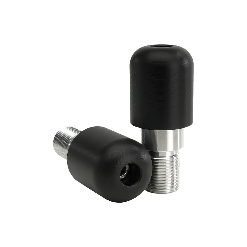 Vortex Black Bar End Sliders For Crash Protection 1
