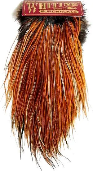 Whiting Euro Saddle Hackle – High-Quality Bomber-Style Saddle Feathers 1
