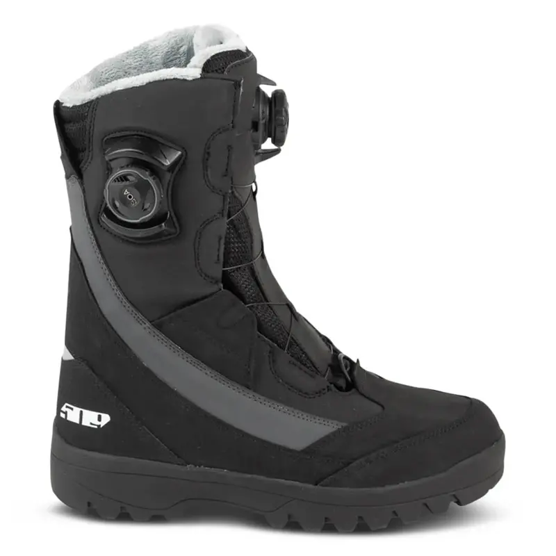 Women'S Raid Double Boa Snowmobile Boots In Black 1