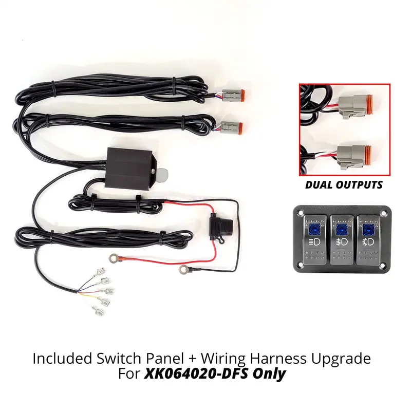 Xk Glow 3-Button Rocker Panel Switch With Strobe Output Wiring – Model 653-0062 1