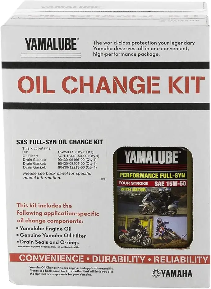Yamaha Yxz1000R Full-Synthetic Oil Change Kit – 15W-50 Yamalube Formula For 2016–2023 Models (Kit #Lub-Sxscg-Kt-15) 1
