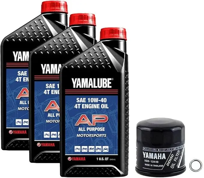 Yamalube 10W-40 Atv Oil Change Kit For Yamaha Grizzly 660 4X4 (2002–2008) 1