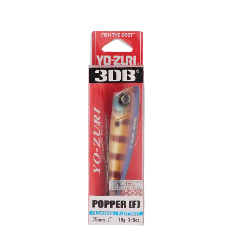 Yozuri R1101 3Db Popper Topwater Fishing Bait 1