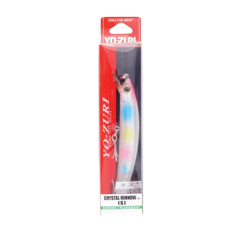 Yozuri R1128 Crystal Minnow (S) – Low-Vibration Suspended Baitfish Imitation 1