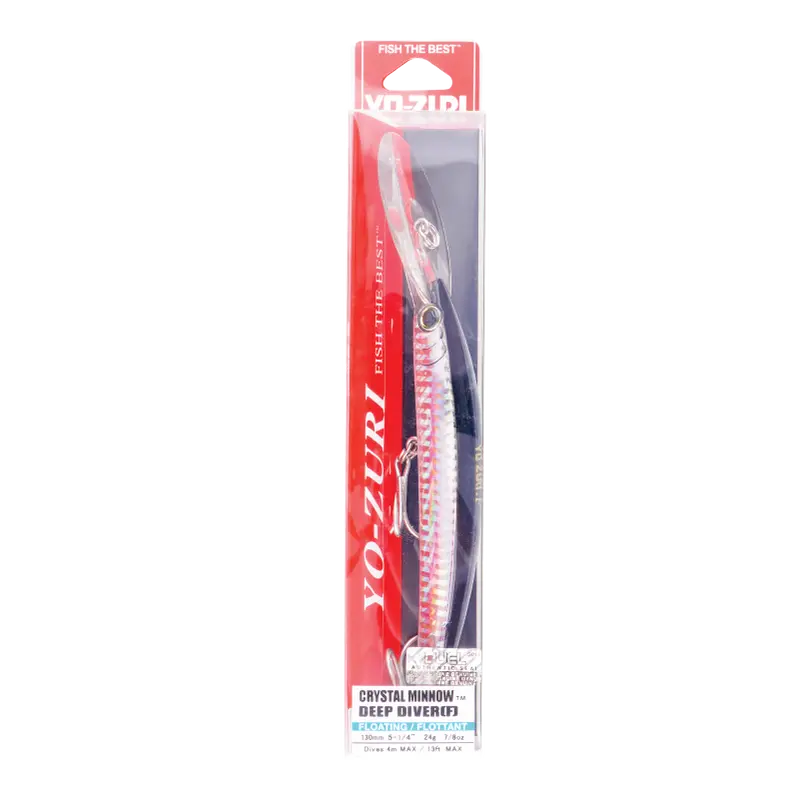 Yozuri R1136 Crystal Minnow Deep Diver (F) – Extended-Dive Floating Crankbait 1