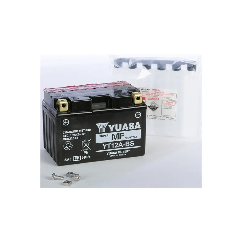 Yuasa Yt12A-Bs Agm Powersport Battery – Maintenance-Free, Vibration-Resistant 1