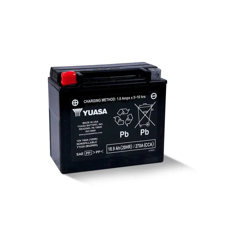 Yuasa Ytx20 Sealed, Factory-Activated Motorcycle Battery – Model 49-1948 1