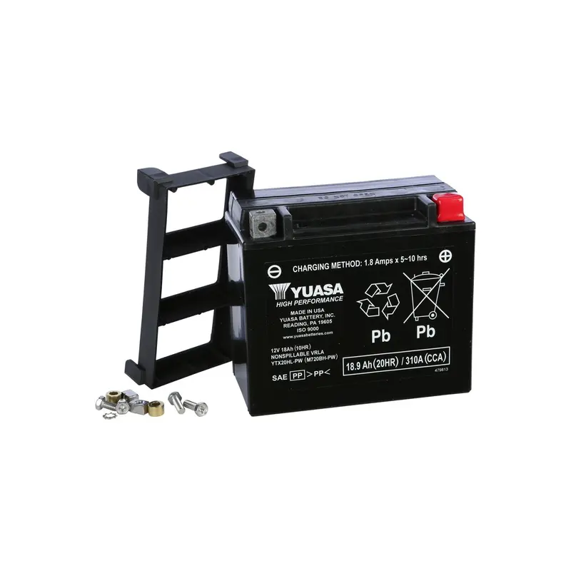 Yuasa Ytx20Hl-Pw Sealed, Factory-Activated Powersport Battery – Model 49-1990 1