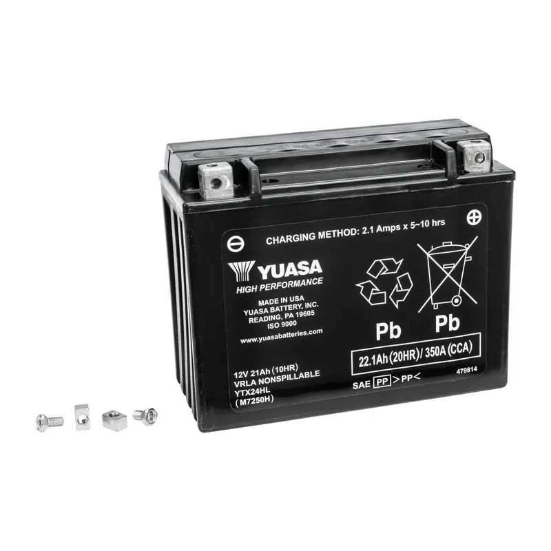 Yuasa Ytx24Hl Sealed, Factory-Activated Agm Battery – 49-1991 1