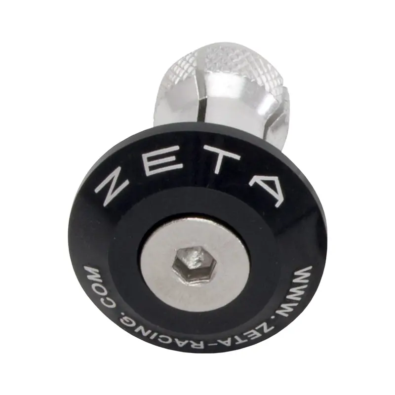 Zeta Black Aluminum Bar End Plugs – Lightweight Handlebar Protection (Model 634-8400) 1