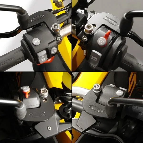 Ztechnik Black Mirror Extenders (Pair) Compatible With Bmw Motorcycles - 562-09911 1